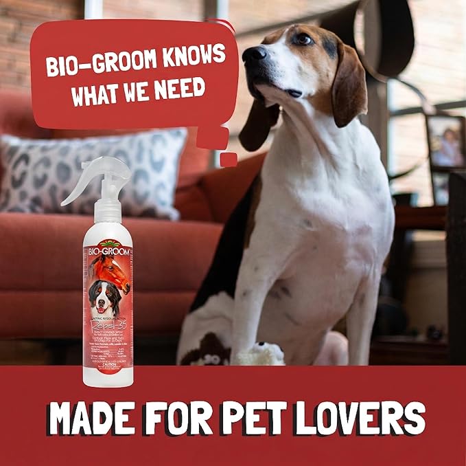 Bio-Groom Repel-35 Flea & Tick Dog Spray - Flea and Tick Prevention for Dogs, Cat Flea Treatment, Cruelty-Free, Made in USA, Natural Tick Repellent, Fly Spray for Horses - 16 fl oz 1-Pack