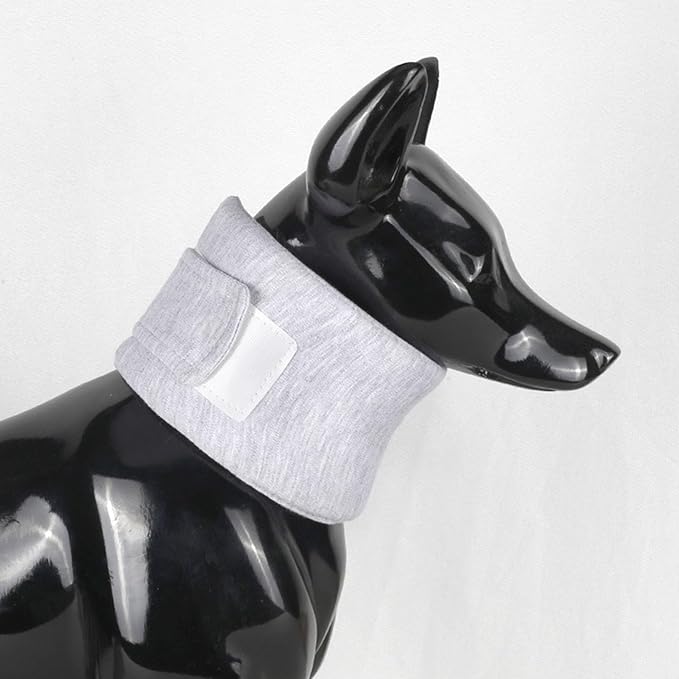 Haofy Dog Neck Support Collar Adjustable Prevent Licking Protective Pet Cervical Collar Neck Brace for Cats Post Surgery (M)