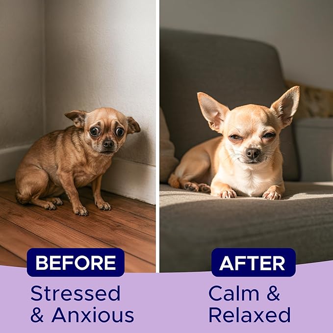 Advanced Calming Chews for Dogs - Hemp Treat + Melatonin + Valerian - Relaxing Bites - Calming Care - Stress Relief - Made in USA - Calm, Sleep Aid, Storms - 60Ct