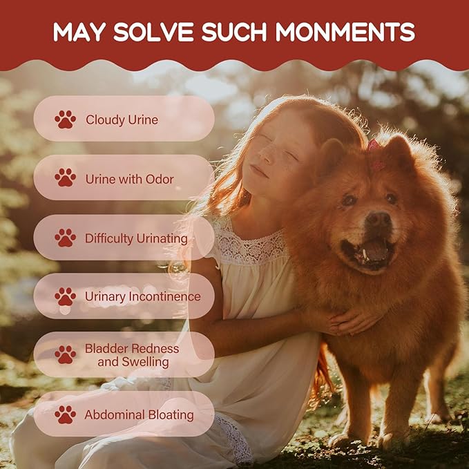 Urinary Tract for Dog Drops Support Healthy Urinary Function, Kidney Stones Support & Bladder Support, Natural Herbal Liquid Drops. 4oz-Natural