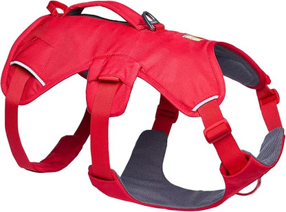 Ruffwear, Web Master, Multi-Use Support Dog Harness, Hiking and Trail Running, Service and Working, Everyday Wear, Red Canyon, Small