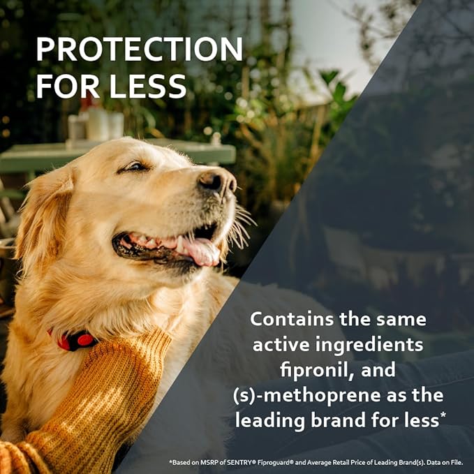 Sentry Fiproguard for Dogs, Flea and Tick Prevention for Dogs (5-22 Pounds), Includes 3 Month Supply of Topical Flea Treatments