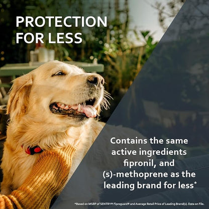 Sentry Fiproguard Plus for Dogs, Flea and Tick Prevention for Dogs (5-22 Pounds), Includes 3 Month Supply of Topical Flea Treatments