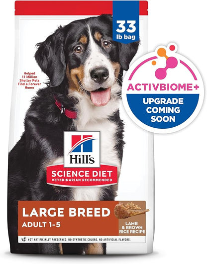 Hill's Science Diet Adult 1-5 Large Breed Recipe Dry Dog Food, Lamb Meal & Brown Rice, 33 lb. Bag