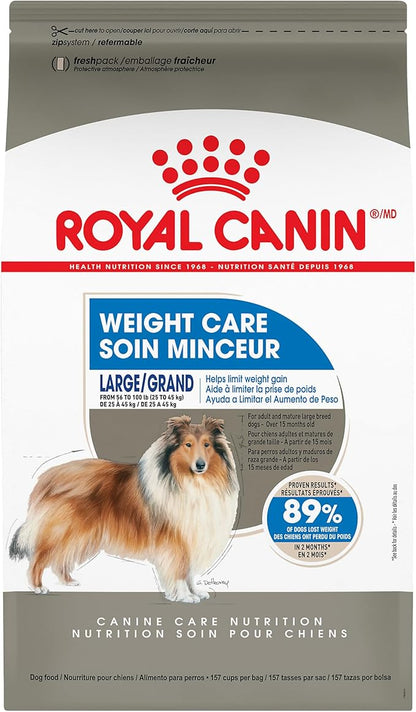 Royal Canin Canine Care Nutrition Large Weight Care Adult Dry Dog Food, 30 lb Bag