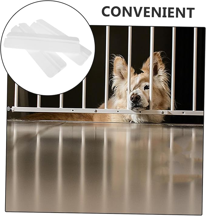 Kisangel 3pcs Indoor Pet Safety Gate Kick Pedal Versatile Guardrail Holder for Small Medium and Large Dogs Easy Installation Door Freestanding Gate Fence Parts