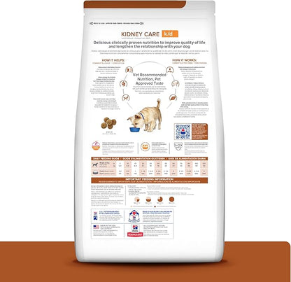 Hill's Prescription Diet k/d Kidney Care Dry Dog Food, Lamb, 17.6 lb. Bag