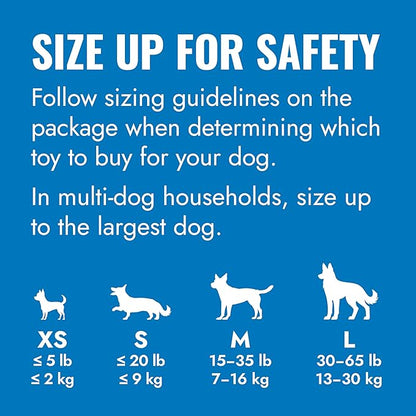 KONG Puppy - Natural Teething Rubber Chew Toy for Dogs - Stuffable Dog Toy for Extended Playtime - Chew & Fetch Toy for Puppies - for Small Puppies - Blue