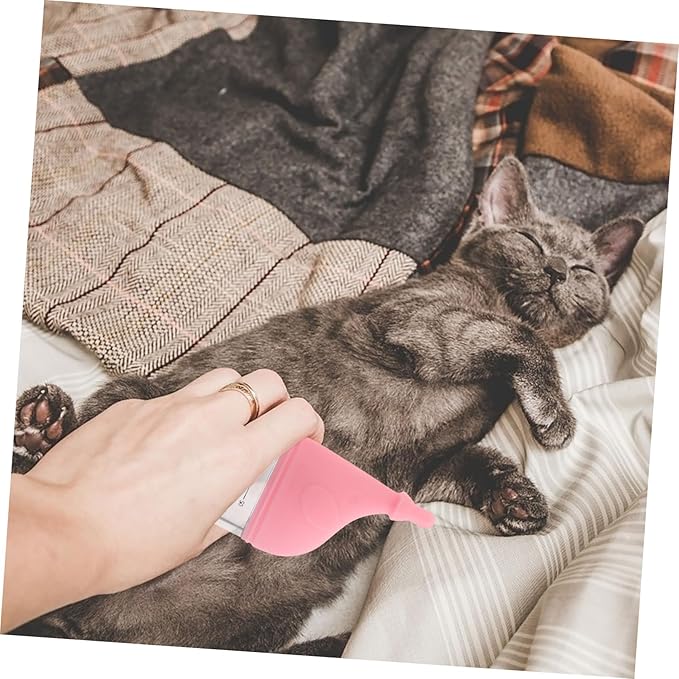Levemolo Kitten Feeding Bottle Newborn Puppy and Kitten Milk Bottle Choke Nipple Portable for Puppies