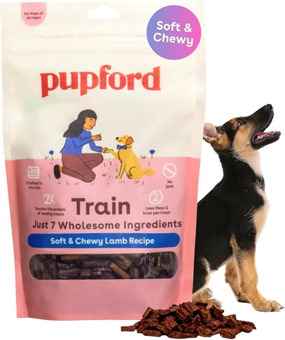 Pupford Soft & Chewy Training Treats for Dogs & Puppies (Lamb, 10 oz)