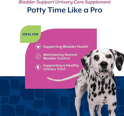 NaturVet Bladder Support Plus Cranberry for Dogs, 60 ct Soft Chews, Made in The USA with Globally Source Ingredients
