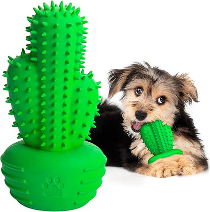 Pamlulu Christmas Dog Gifts, Dog Toys for Small Dogs Dog Toothbrush for Teething Cleaning, Rubber Squeaky Toys for Puppy