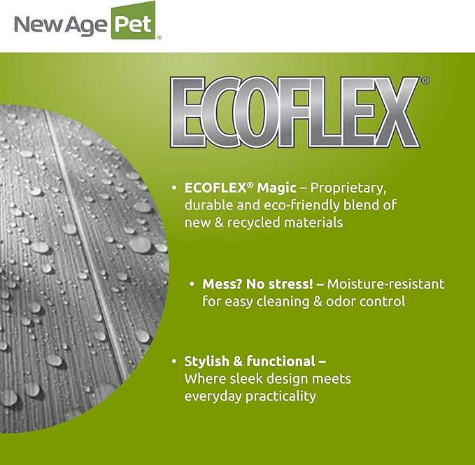 New Age Pet ecoFLEX Pet Crate/End Table, Medium, Antique White, Model:EHHC404M