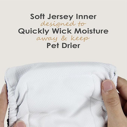 wegreeco Washable Male Dog Belly Band (Stylish Pattern)- Pack of 3 - Washable Male Dog Belly Wrap, Dog Diapers Male (Tie-dye, Ink, X-Large)