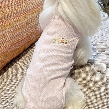 Recovery Suit for Dog After Surgery Cut Pet Recovery Shirt Abdominal Wounds Bandages,Wound Protective OneSize for Surgery Female Vest Prevent Licking, Substitute E-Collar（RSS08-Vpink-M）