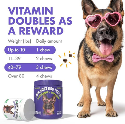 LEGITPET Hemp Hip & Joint Supplement for Dogs Soft Chews Made in USA Functional Glucosamine for Dogs Chondroitin MSM Turmeric Hemp Seed Oil Natural Pain Relief Mobility Advanced Joint 30 Treats