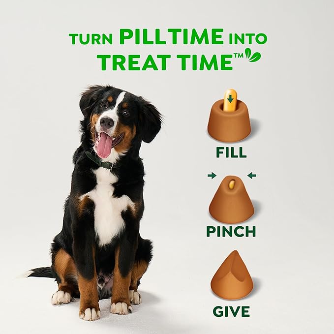 Greenies Pill Pockets for Dogs Large Size, Soft Dog Treats, Chicken Flavor, 7.9 oz. Pouch (30 Treats)
