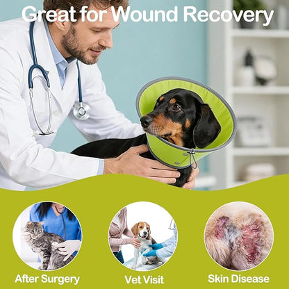 Dog Cone Collar for Dogs After Surgery, Soft Surgery Colla, Adjustable Dog Cone Collar for Pup&Kitty Pet Recovery, Pets Collar
