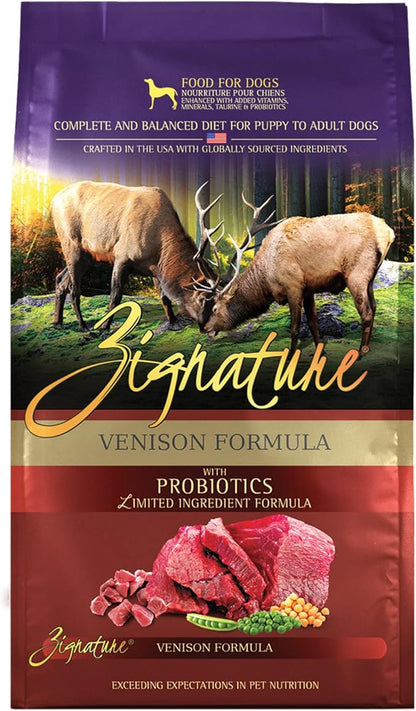 Zignature Venison Limited Ingredient Formula Dry Dog Food 4lb
