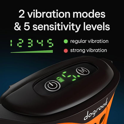 DogRook Rechargeable Dog Bark Collar | Smart Collar for Dog Training | Beep & Vibration | No Shock | No Bark Collar | Anti Bark Collar for Dogs | Anti Barking Collar for Dogs - Large, Medium, Small