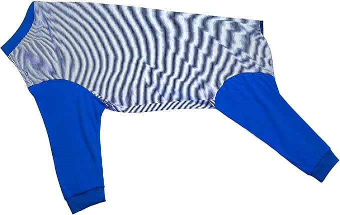 Yeapeeto Dog Onesie Surgery Recovery Suit for Large Medium Bodysuit Dogs Pajamas PJS Full Body for Shedding, Prevent Licking, Wound Protection, Cone Alternative (7X-Large (Pack of 1), Blue)