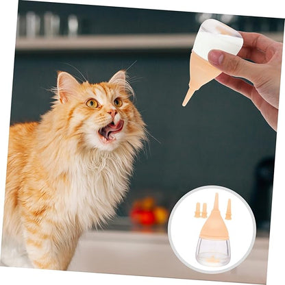ORFOFE Newborn Pet Nursing Bottle Flow Puppy and Kitten Feeding Milk Bottle for Safe and Easy Feeding Durable Materials for Long-Lasting Use Yellow