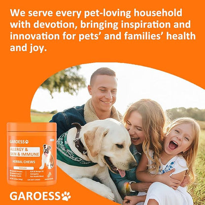 Dog Allergy Relief Chews- Allergy & Immune Probiotics, Support Seasonal Allergies, Gut & Digestive Health, Dog Itching Skin,Paw & Ears Relief- Bacon Flavor -120 Count (1 Pack/Try it)