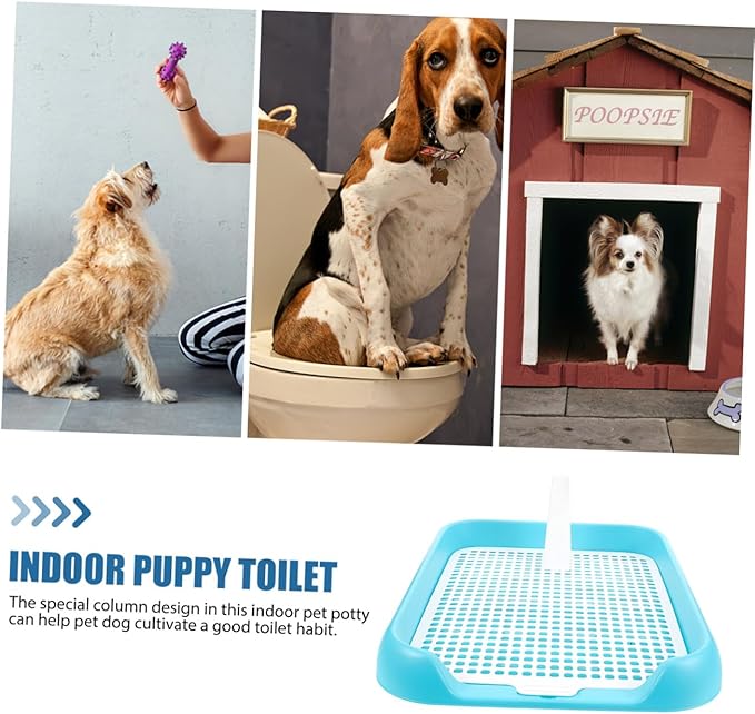 FRCOLOR Dog Toilet Puppy Potty Training Tray Pet Accessory Easy to Suitable for Small Medium Dogs
