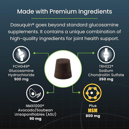 Nutramax Dasuquin for Large Dogs, Joint Health Supplement, Contains Glucosamine for Dogs, Plus Chondroitin, ASU, MSM and More, Supports Healthy Joints, Soft Chews, 150 Count