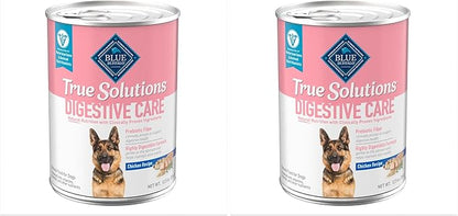 Blue Buffalo True Solutions Digestive Care Wet Dog Food for Adult Dogs,Made with Natural Ingredients,Chicken,12.5-oz. Cans,(Pack of 24)