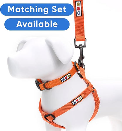 Pawtitas Solid Step-in Dog Harness – Adjustable No-Pull Vest for Puppies to Seniors, Safe & Comfortable XS Orange