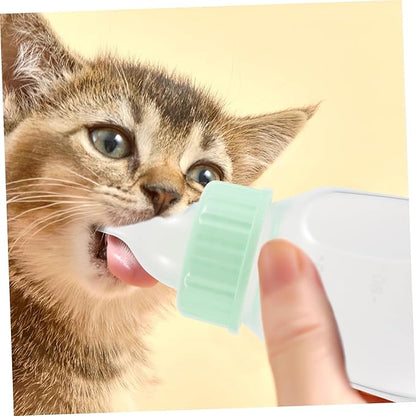 1set Cat and Dog Nursing Bottle Kit Portable Pet Feeding Milk Bottle Set for Kittens Puppies and Small Animals Easy to Clean Lightweight Feeding Tool