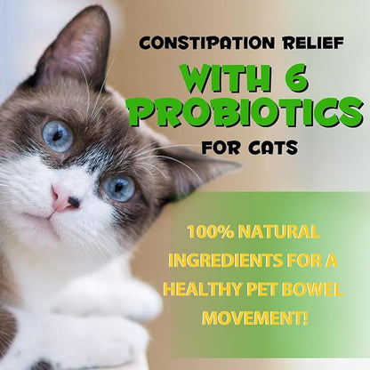VOSIFSDIY Cat Constipation Relief, Liquid Drops Supports Laxative Relief, Cat Herbal Supplements, Stool Softener Laxative Constipation Relief, Chicken Flavour- 60ml / 2 fl.oz
