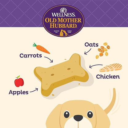 Old Mother Hubbard by Wellness Classic Natural Puppy Treats, Crunchy Oven-Baked Biscuits, Ideal for Training, Mini Size Dog Treats, 20 Ounce Bag (Pack of 2)