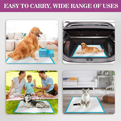 IMMCUTE Dog Pee Pads Extra Large 28"x34", X-Large Training Puppy Pee Pads Super Absorbent & Leak-Proof, XL Disposable Pet Piddle Pad and Potty Pads for Dogs, Puppies, Doggie (18 Count)