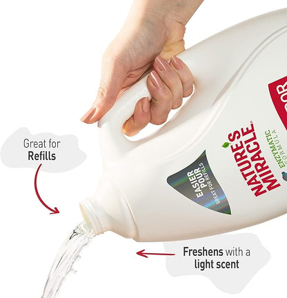 Nature's Miracle® Stain & Odor Remover, Tough on Dog Urine, Feces, Vomit, Drool and Other Organic Stains and Odors, 1 Gallon (Pack of 4)