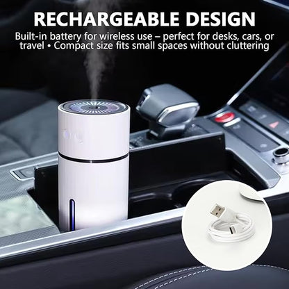 Dog Humidifier, Quiet Mini Humidifier with Calming Night Light for Puppy, Cats & Pets, Portable USB for Bedroom, Crate, Or Travel