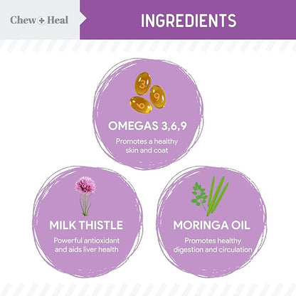 Milk Thistle for Dogs Liver Support - 4 oz Liquid Milk Thistle Supplement for Kidney and Liver Support - with Wild Alaskan Salmon Oil and Moringa Oil - Made in USA