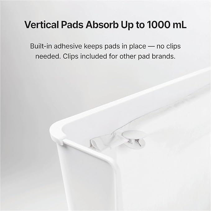 Indoor Dog Potty with High Walls and Low Entry for Small Dogs — Vertical Pad Holder, Splash Guard, and Clean Modern Design by DoggyBathroom (Regular, Light Grey)