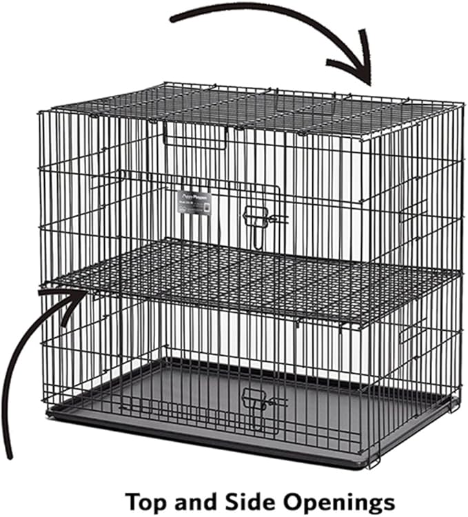MidWest Homes for Pets Puppy Playpen Crate - 224-10 Grid & Pan Included