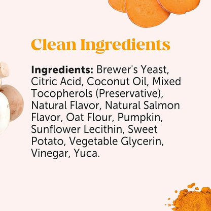 Dog Allergy Relief Immunity Chews - Paw Licking, Itching & Seasonal Allergies - with Colostrum, Probiotics, Turmeric & Salmon Oil - Vet Recommended Anti-Itch Supplement for Dogs (Salmon, 180 Ct)