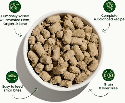 smallbatch Pets Freeze-Dried Raw Dog Food – Lamb Recipe – 7oz Small Bites – High Protein, Grain Free – Complete Meal or Topper – Made in USA with Organic Superfoods 7 Oz, Turkey