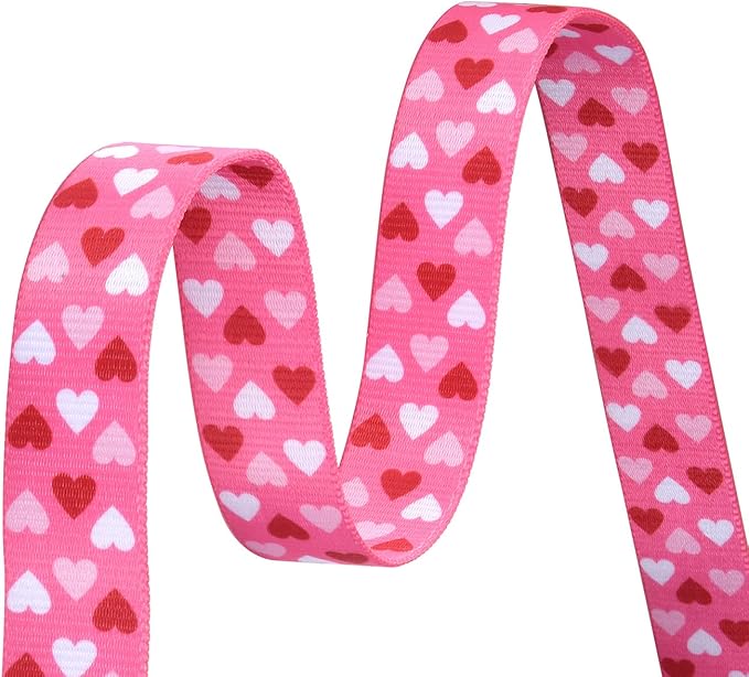 Mihqy Dog Collar and Leash Set - Adjustable Heart Dog Collar - Love Theme - Perfect for Small Medium Large Dogs(Pink Heart Set,XS)