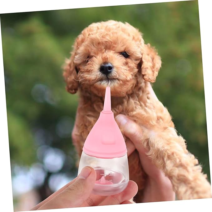 Abaodam Milk Storage Bottle for Newborn Pets Nursing Bottle for Kittens Puppies Silicone Feeding Cat Dog Feeder