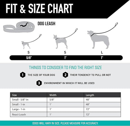 Wolfgang Heavy Duty Dog Leash, Pull-Tested for Walking & Training, LazyDaisy Print, Large