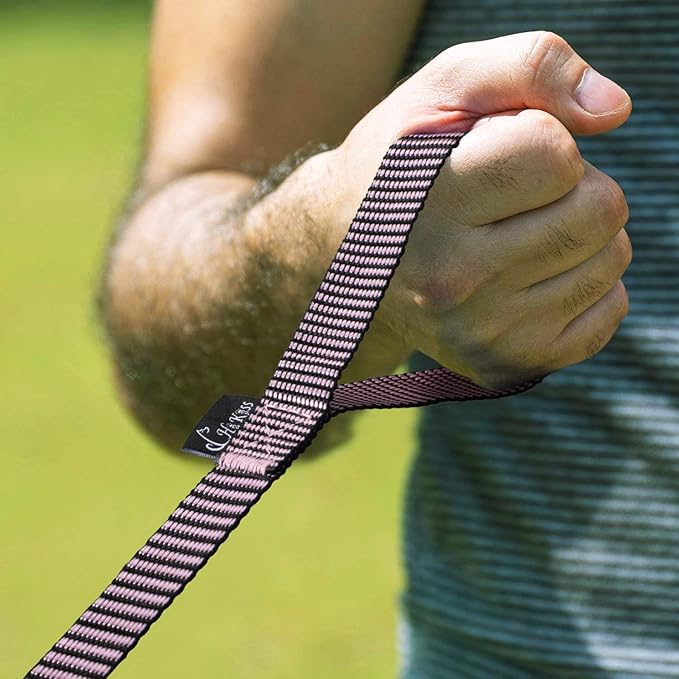Hi Kiss Dog/Puppy Obedience Recall Training Agility Lead - 15ft 20ft 30ft 50ft 100ft Training Leash - Great for Training, Play, Camping, or Backyard(20ft,BL+PK)