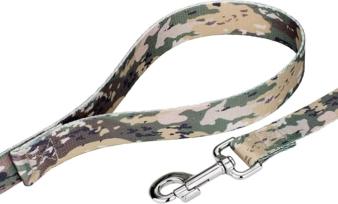 Country Brook Petz - Mountain Viper Camo Martingale Dog Collar and Leash - Camouflage Collection Featuring Rugged Designs (1 Inch, Medium)