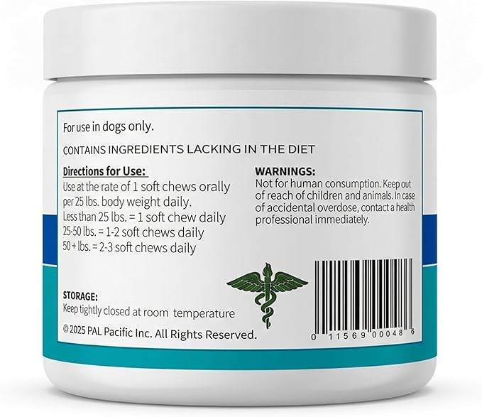 Multi Dog Chews – Comprehensive Health Supplement with Glucosamine, Probiotics, Salmon Oil, Ashwagandha & Mushrooms – Daily Well-Being, Skin & Coat, Digestion and Vitality Support