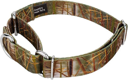 Country Brook Petz - Waterfowl Camo Martingale Dog Collar and Leash - Camouflage Collection Featuring Rugged Designs (1 Inch, Extra Large)