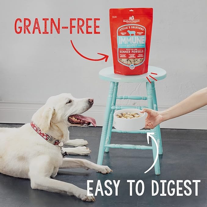 Stella & Chewy's Freeze-Dried Raw Dog Food for hip and joint - Cage-Free Chicken - Natural Solution for Cardiovascular Support & Energy - Premium Raw Nutrition - 4.25 oz.